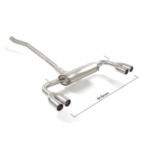 Escape Trasero Doble Acero Inox Salidas Redondas 2x70 Mm Asimetricas 
  Jeep Renegade 1.6 E-Torq (81kw) 2014&gt;&gt;2018 Ragazzon