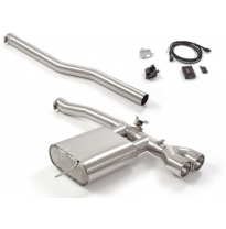 Escape Trasero Acero Inox Salidas Redondas 2x102 Mm
 Con Válvula Eléctrica Integradas Y Mando Wifi.
 Mini F56 2014>> Jcw 2.0