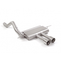 Escape Trasero Acero Inox Salidas Redondas Centrales 2 / 102 Mm  
 Línea Con Diámetro Mejorado 76 Mm
 Ford Focus Mk3 (Typ Dy