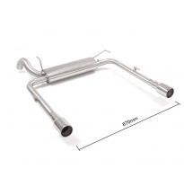 Escape Trasero Doble Acero Inox Salidas Redondas 90 Mm 
 Línea Con Diámetro Mejorado 60 Mm 
 Fiat Tipo (Typ356) 2016&gt;&gt; (5 Po