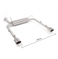 Escape Trasero Doble Acero Inox Salidas Ovaladas 115x70 Mm 
 Línea Con Diámetro Mejorado 60 Mm 
 Fiat Tipo (Typ356) 2016&gt;&gt; (