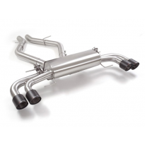 Escape Trasero Doble Acero Inox Salidas Redondas 2 / 100 Mm Carbon Shot 
 Con Valvulas De Depresión.
 Línea Con Diámetro Mej