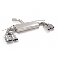 Escape Trasero Doble Acero Inox Salidas Ovaladas 2 / 108x70 Mm
 Línea Con Diámetro Mejorado 76 Mm
 Volkswagen Golf Mk7.5 2.0