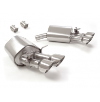 Escape Trasero Doble Acero Inox Salidas Redondas 2x102 Mm Sport Line Asimetricas 
 Con Valvula Integradas.Las Válvula Es Acc