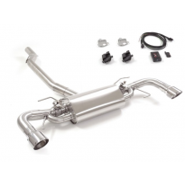 Escape Trasero Doble Acero Inox Salidas Redondas 90 Mm Sport Line
 Con Válvulas Eléctricas Integradas Y Mando Wifi. 
 Línea