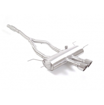 Tramo Intermedio Con Escape Acero Inox + Escape Trasero Acero Inox Salidas Centrales Redondas 2x108 Mm Sport Line
 Con V