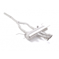 Tramo Intermedio Grupo N Acero Inox + Escape Trasero Acero Inox Salidas Redondas 2x108 Mm Sport Line
 Con Valvula De Depresi