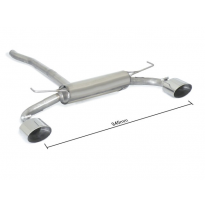 Silencioso Trasero Doble Acero Inox Salidas Ovaladas 135x90 Mm 
 Paragolpes Paquete &quot;Cross , Cross Plus&quot;.  
 Fiat 500x (Typ334)