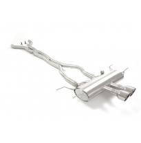 Tramo Intermedio Grupo N Acero Inox + Escape Trasero Grupo N Acero Inox Salidas Redondas 2x108 Mm Sport Line
 Con Valvulas D