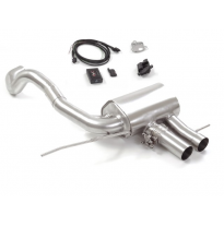 Escape Trasero Doble Acero Inox Sin Terminales
 Con Válvula Eléctrica Integradas Y Mando Wifi.
 Línea Con Diámetro Mejorado