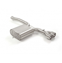 Escape Trasero Acero Inox Salidas Redondas Centrales 2 / 102 Mm  
 Línea Con Diámetro Mejorado 60 Mm 
 Mini F55 2014&gt;&gt; Coope