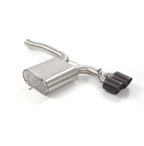 Escape Trasero Acero Inox Salidas Redondas Centrales 2 / 100 Mm Carbon Shot
 Línea Con Diámetro Mejorado 60 Mm 
 Mini F55 20