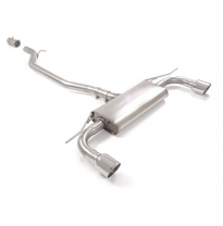 Escape Trasero Doble Acero Inox Salidas Redondas 102 Mm Sport Line  
 Línea Con Diámetro Mejorado 60 Mm 
 Mot. Dfg (1968cc)