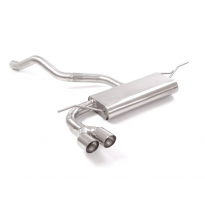 Escape Trasero Acero Inox Salidas Redondas 2x80 Mm Sport Line Asimetricas 
 Línea Con Diámetro Mejorado 60 Mm 
 Elimina Un S