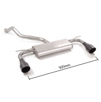 Escape Trasero Doble Acero Inox Salidas Redondas 102 Mm Sport Line Black  
 Línea Con Diámetro Mejorado 60 Mm 
 Elimina Un S