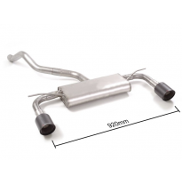 Escape Trasero Doble Acero Inox Salidas Redondas 100 Mm Carbon Shot 
 Línea Con Diámetro Mejorado 60 Mm 
 Elimina Un Segundo