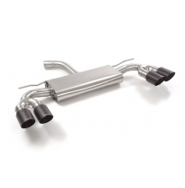 Escape Trasero Doble Acero Inox Salidas Redondas 2x90 Mm Carbon Shot Asimetricas 
  Audi A3 (Typ 8v/8va) 2012&gt;&gt;2020 Sportbac