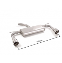 Escape Trasero Doble Acero Inox Salidas Redondas 102 Mm Sport Line  
 Solo Para Versión Sin Scr / Adblue
 Mot. Ddy (1598cc)