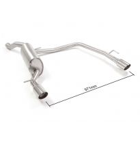 Escape Trasero Doble Acero Inox Salidas Redondas 90 Mm Sport Line
  Seat Ibiza Mk5 (6f) 2017>> 1.0tsi (70kw) / 1.0tsi (70kw)