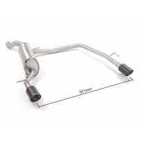 Escape Trasero Doble Acero Inox Salidas Redondas 90 Mm Carbon Shot
  Seat Ibiza Mk5 (6f) 2017>> 1.0tsi (70kw) / 1.0tsi (70kw