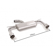 Silencioso Trasero Doble Acero Inox Salidas Redondas 102 Mm Sport Line  
 Sólo Para La Versión Con Scr / Adblue
 Mot. Dgt (1598c