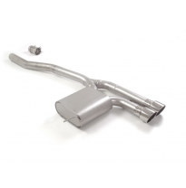 Silencioso trasero en acero inox con salidas redondas 2x102 mm Sport Line
 Línea con diámetro mejorado 76 mm
 
 CON HOMOLOGACION