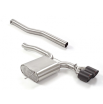 Silencioso trasero en acero inox con salidas redondas 2x100 mm Carbon Shot
 Línea con diámetro mejorado 70 mm
 
 CON HOMOLOGACIO