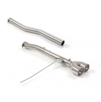 Tramo trasero en acero inox grupo N con salidas redondas 2x100 mm Carbon Shot</p>
 Línea con diámetro mejorado 70 mm
 
 Grupo N