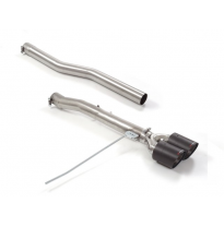 Tramo trasero en acero inox grupo N con salidas redondas 2x100 mm Carbon Shot</p>
 Línea con diámetro mejorado 70 mm
 
 Grupo N