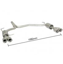 Escape Trasero Doble Acero Inox Salidas Redondas 2x80 Mm Sport Line Asimetricas - Modificación Del Parachoques Original
  Au