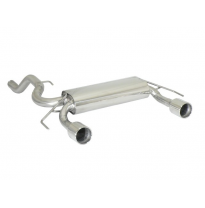 Escape Trasero Doble Acero Inox Salidas Redondas 102 Mm
 Línea Con Diámetro Mejorado 60 Mm 
 Opel Corsa D 1.6 Turbo Opc Nürb