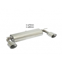 Escape Trasero Doble Acero Inox Salidas Ovaladas 135x90 Mm - Línea Con Diámetro Mejorado 70 Mm
  Mercedes Clase a (W176) 201