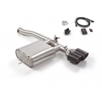 Escape Trasero Acero Inox Salidas Redondas 2x100 Mm Carbon Shot
 Con Válvula Eléctrica Integradas Y Mando Wifi.
 Línea Con D