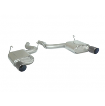 Escape Trasero Doble Acero Inox Salidas Redondas 102 Mm Carbon Racing
 Línea Con Diámetro Mejorado 70 Mm
 Ford Mustang Mk6 2