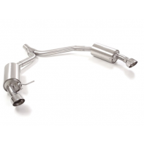 Escape Trasero Doble Acero Inox Salidas Redondas 102 Mm Sport Line  
 Línea Con Diámetro Mejorado 70 Mm
 Audi A5 (Typ 8t) 20