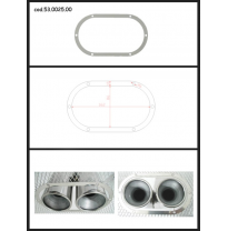 Protección Estética Acero Inox Ovalada Cerrada
 Para Colas Redondas 2x70 Mm
 Universal Protecciones Estét View All Ragazzon