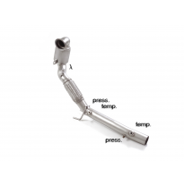 Catalizador metalico 200cpsi grupo N en acero inox con la eliminación de filtro OPF / GPF.</p>
 Línea con diámetro mejorado 76 m