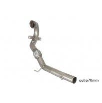 Tramo Sustitución Catalizador Grupo N Acero Inox
 Línea Con Diámetro Mejorado 70 Mm
 Es Necesario Reprogramar La Centralita 
 Sk