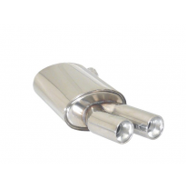 Silencioso Trasero Acero Inox Salidas Redondas 2x80 Mm Asimetricas - Paragolpes Paquete &quot;M-Sport&quot;
  Bmw Serie3 E90-E91-E92-E93 E