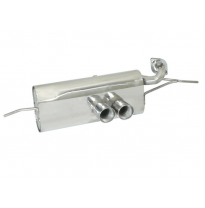 Escape Trasero Acero Inox Salidas Redondas Centrales 2x80 Mm Sport Line Con Catalizador Metalico
 Es Necesario Reprogramar L