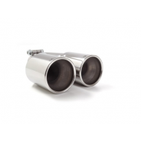 Cola Redonda 2x80 Mm Acero Inox Con Tubo De Entrada 50 Mm - Largura 225 Mm
  Universal Colas De Escape Ro.2x80 Ragazzon