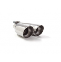 Cola Redonda 2x70 Mm Sport Line Acero Inox Con Tubo De Entrada 50 Mm - Largura 225 Mm
  Universal Colas De Escape Ro.2x70 Ragazz