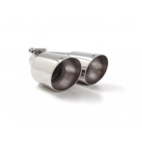 Cola Redonda 2x80 Mm Sport Line Acero Inox Con Tubo De Entrada 50 Mm - Largura 225 Mm
  Universal Colas De Escape Ro.2x80 Ragazz