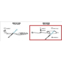 Bmw E30 Kat 88-90* Escape Tras*