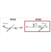 Bmw E30 1.8i 87-90* Escape Tras