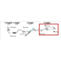 Citroen C5 1.6/2.0 01-*Escape Trasero