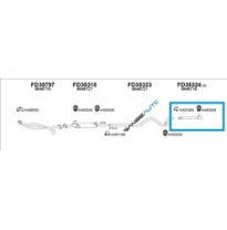 Ford Transit L100 91-*Tubo Escape Tras