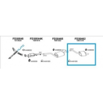 Ford Focus 1.4 16v 98-*Escape Tras