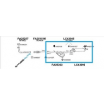 Lancia Dedra 1.6/1.8 89-*Sil Tras Compl
