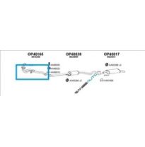 Opel Astra/Vectra 92-*Tubo Colector (1.4